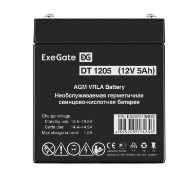 Аккумуляторная батарея EXEGATE DT 1205 F2 Аккумуляторная батарея EXEGATE DT 1205 F2