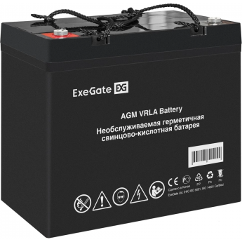 Аккумуляторная батарея EXEGATE DTM 1265L болт М6 Аккумуляторная батарея EXEGATE DTM 1265L болт М6