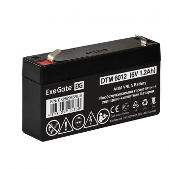 Аккумуляторная батарея EXEGATE DTM 6012 Аккумуляторная батарея EXEGATE DTM 6012