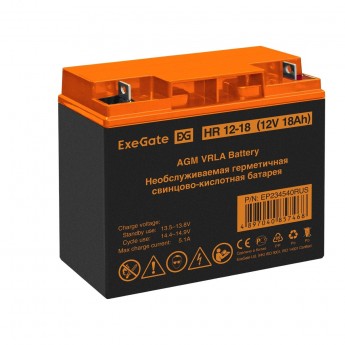 Аккумуляторная батарея EXEGATE HR 12-18 Аккумуляторная батарея EXEGATE HR 12-18