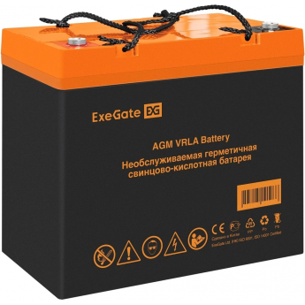 Аккумуляторная батарея EXEGATE HRL 12-65 болт М6
