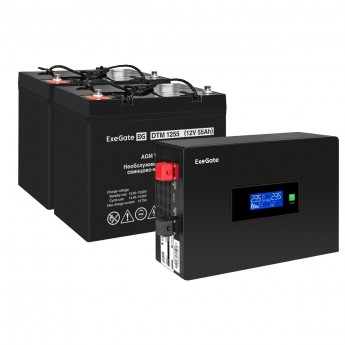 Комплект EXEGATE ИБП EX295994RUS + батарея 55Aч EX285667RUS 2 шт