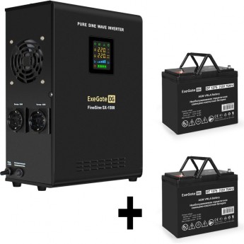 Комплект EXEGATE ИБП EX295998RUS + батарея 75Aч EX282983RUS 2шт