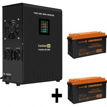 Комплект EXEGATE ИБП EX296001RUS + батарея 120Aч EX285657RUS 2шт