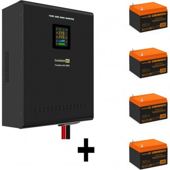 Комплект EXEGATE ИБП EX296004RUS + батарея 26Aч EX285663RUS 4шт