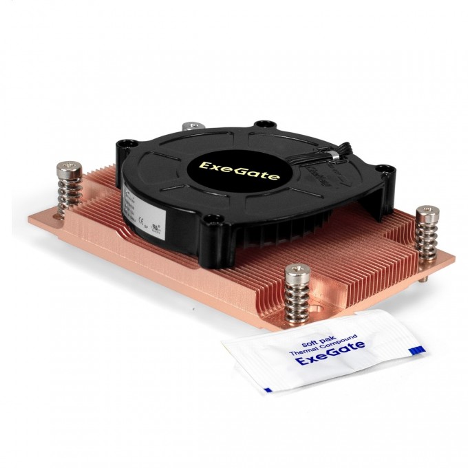 Кулер EXEGATE ESNK-P0062AP4v2.PWM.1U.SP3.Cu EX297634RUS