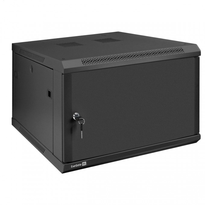 Шкаф телекоммуникационный EXEGATE EC-WM-6U.600.M.BLACK EX298618RUS