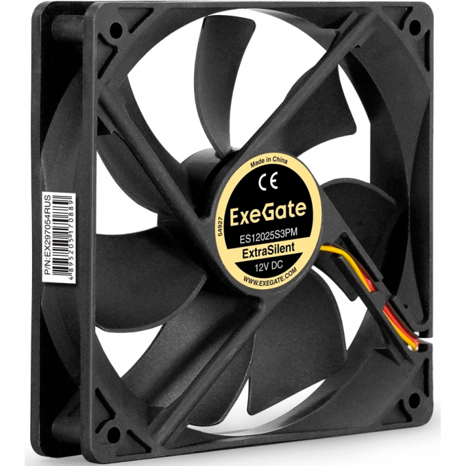 Вентилятор 12В DC EXEGATE EXTRASILENT ES12025S3PM EX297054RUS